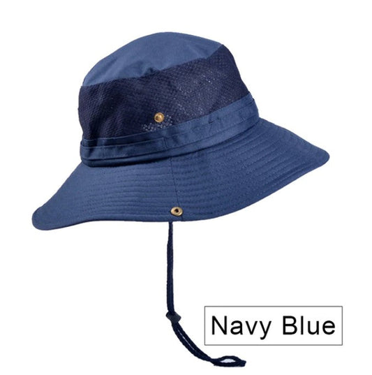 Comfortable Men Quick-dry Sunhat Wide Brim Hat Breathable UV Protect