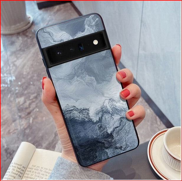 Mountain Dark View Night Cover Case for Google Pixel 7 Pro 6 Pro 5A 4