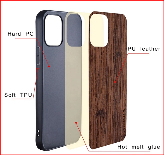 Bamboo Wood pattern PU Leather Slim Cover Case for Google Pixel 6 6Pro
