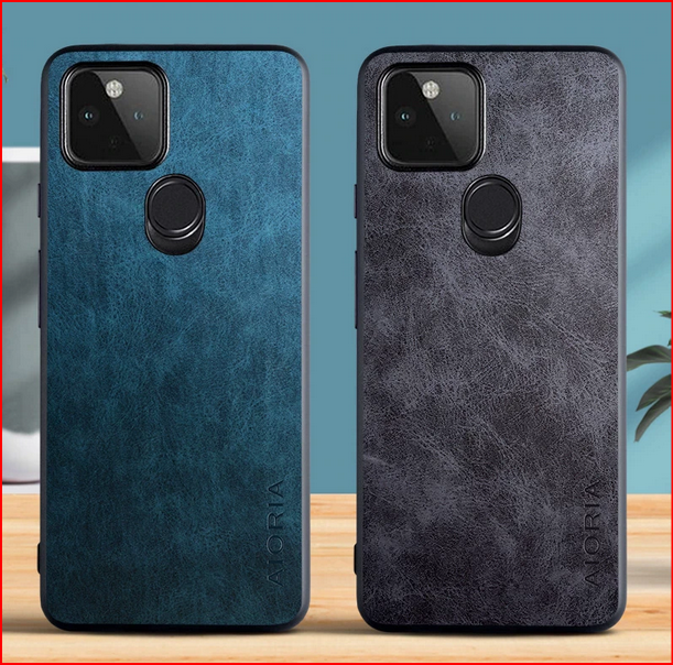 Solid Color PU Leather Slim Cover Case for Google Pixel 6 6 Pro 5 4