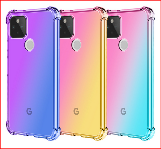 Colorful Protective Transparent Cover Case for Google Pixel 6 7 Pro 8