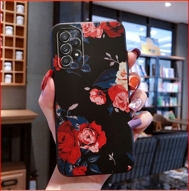 Blossom Flower Rose Lotus Case for Samsung Galaxy S22 S23 Plus Ultra