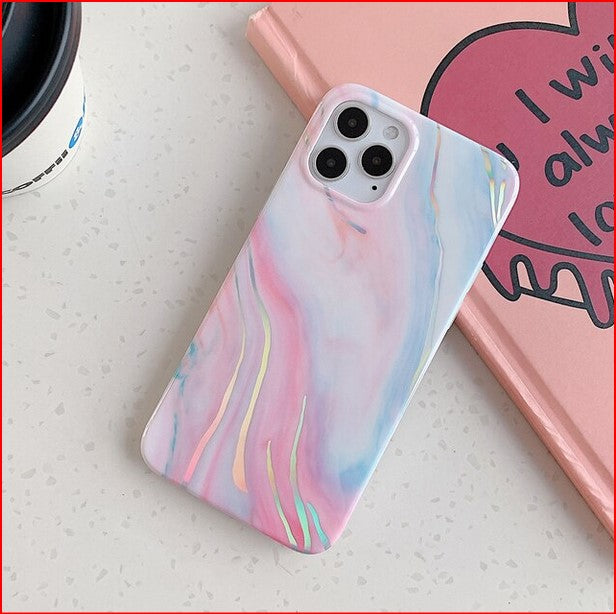 Laser Marble Gradient Cover Case For Apple iPhone 14 13 12 11 Pro Max