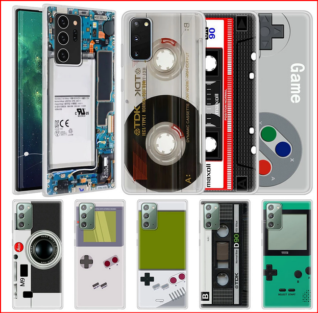 Retro Vintage Cassette Music Case for Samsung Galaxy S22 Plus Ultra