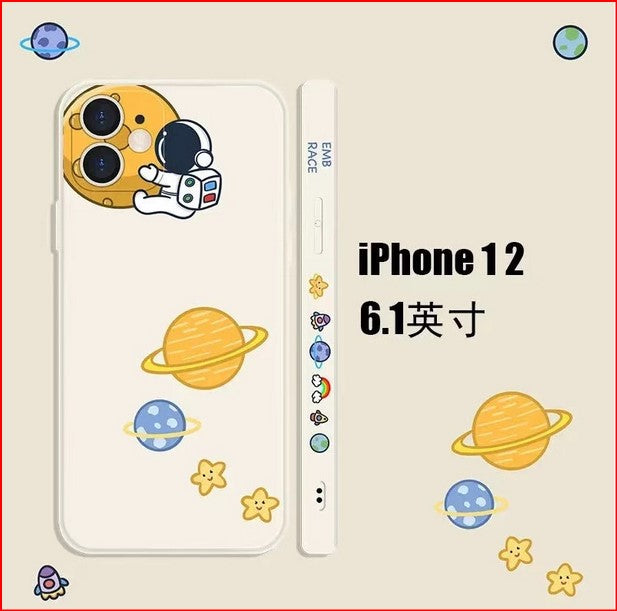 Astronaut Cartoon Space Cover Case For Apple iPhone 15 14 13 12 ProMax