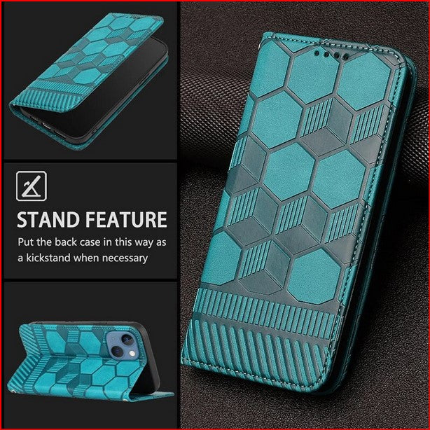 Flip Football Pattern Cover Case For Apple iPhone 14 13 12 11 Pro Max