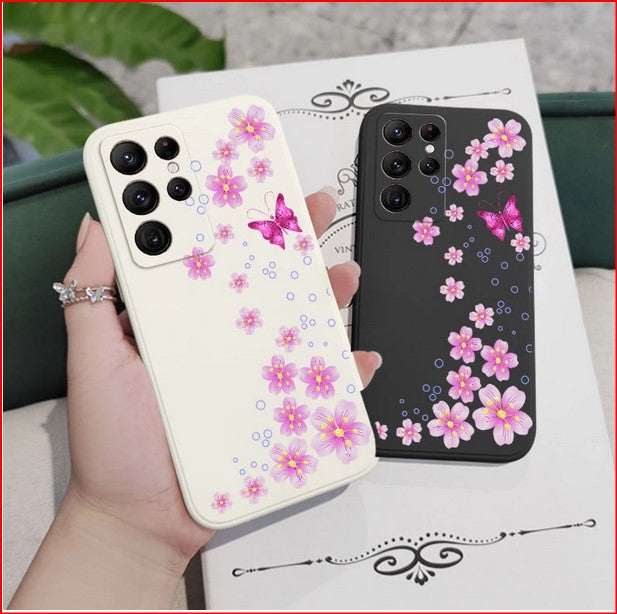 Butterfly In Bloom Pattern Case for Samsung Galaxy S23 S22 Plus Ultra