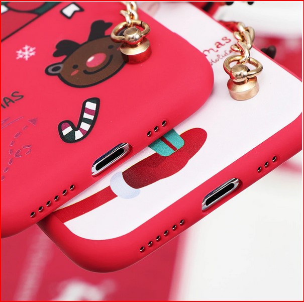 Cute Cartoon Christmas Deer Case Apple iPhone 15 14 13 12 11 Pro Max