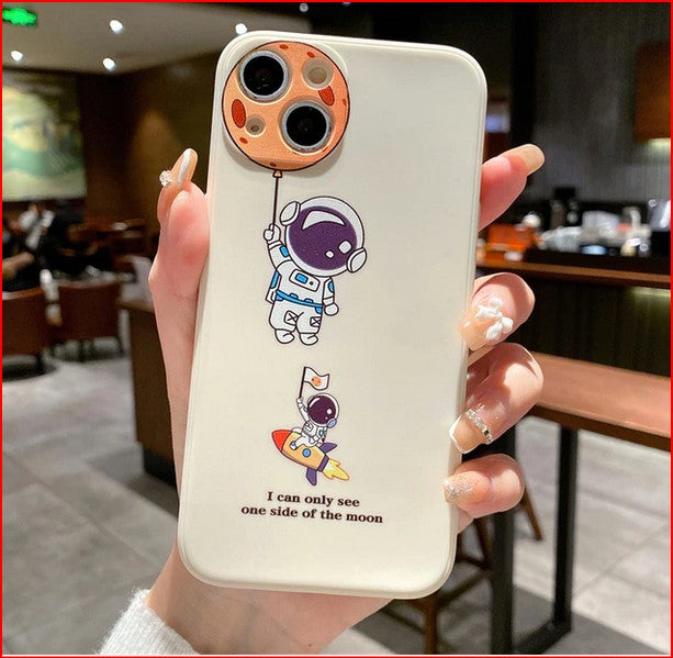 Cartoon Astronaut Cover Case for Samsung Galaxy S23 S22 S21 Plus Ultra