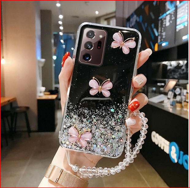 Bling Glitter Lanyard Case for Samsung Galaxy S21 S22 S23 Plus Ultra