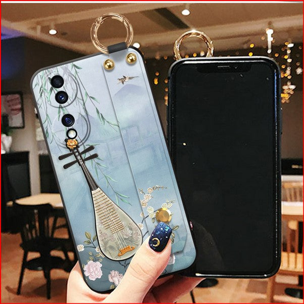 Chinese Style Strap Holder Cover Case For Apple iPhone 15 14 13 12 Pro