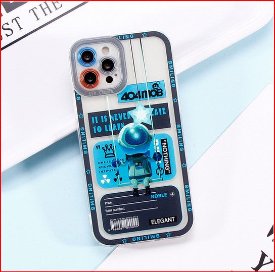 Astronaut Cartoon Lens Cover Case for Apple iPhone 15 14 13 12 Pro Max