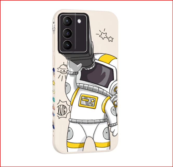 Cartoon Astronaut Thin Case for Samsung Galaxy S22 Plus S22 Ultra
