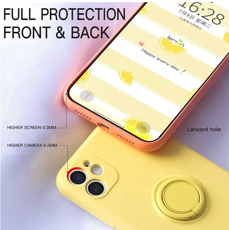 Ring Holder Hand Strap Cover Case for Apple iPhone 14 13 12 11 Pro Max