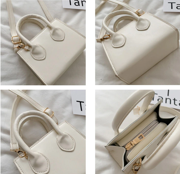 Fashion Small Bag Luxury Soft PU Leather Zipper Bag Handbag Lady Bag