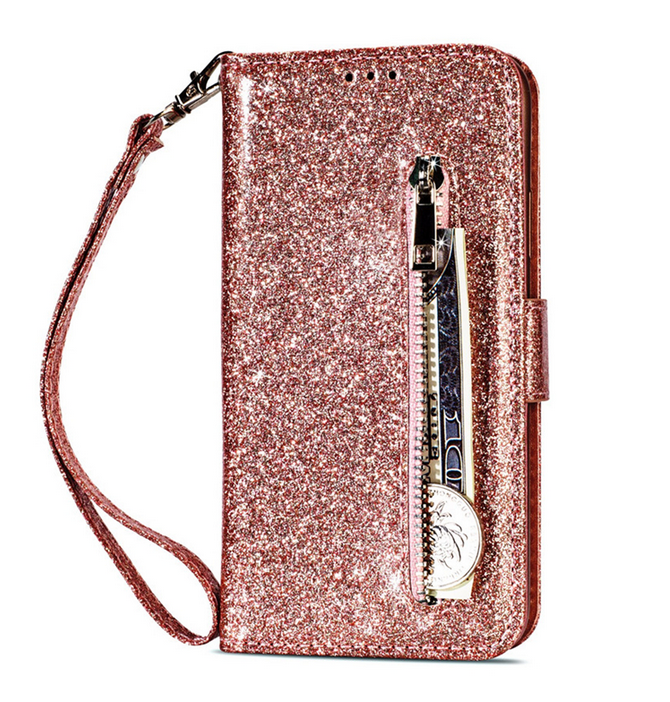 Glitter Leather Card Wallet Flip Case Apple iPhone 14 13 12 11 Pro Max