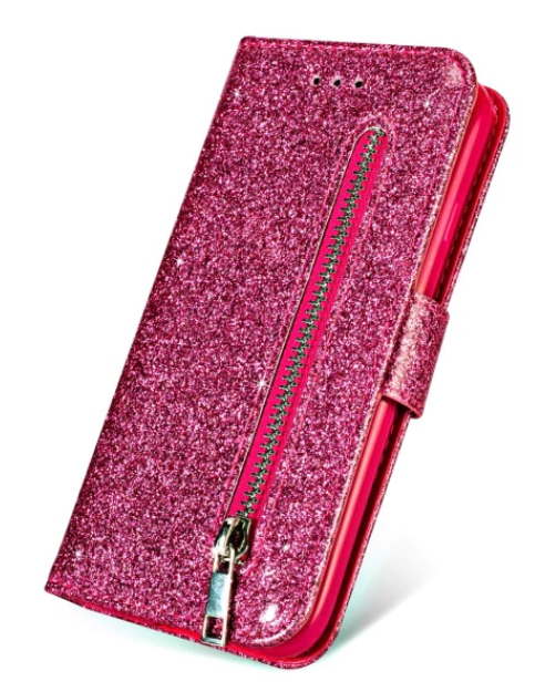 Glitter Leather Card Wallet Flip Case Apple iPhone 14 13 12 11 Pro Max
