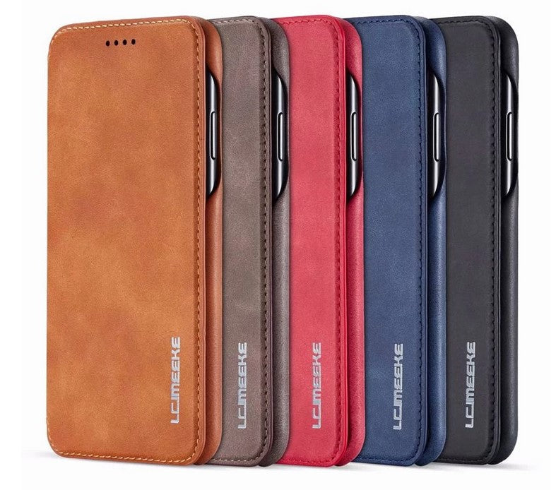 Luxury Leather Flip Stand Case For Apple iPhone 14 13 12 11 Pro Max