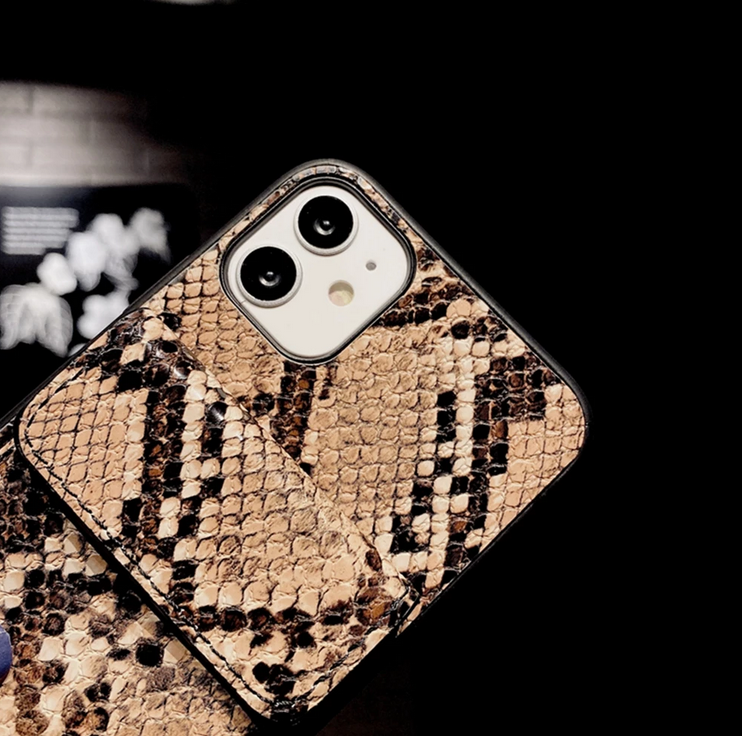 Luxury Snake Skin Pattern Case for Apple iPhone 13 12 11 Pro Max Mini
