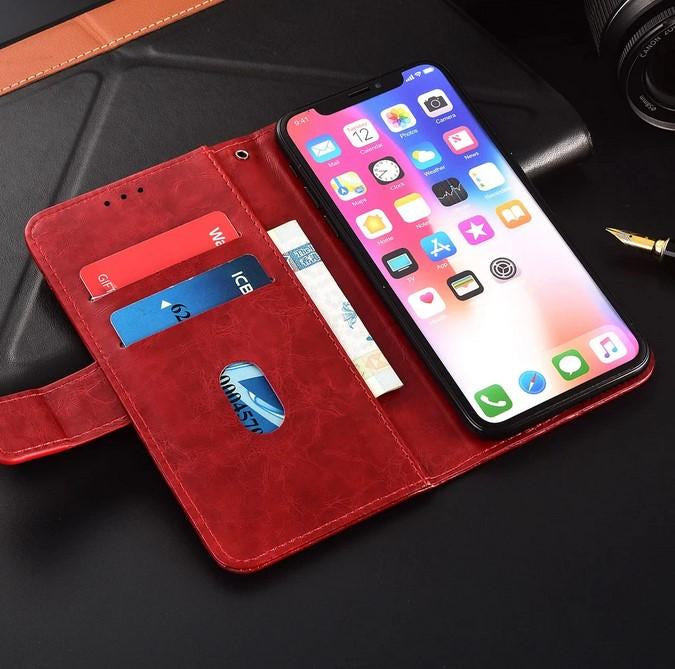 Flip wallet Stand Strap Leather Case Apple iPhone 14 13 12 11 Pro Max