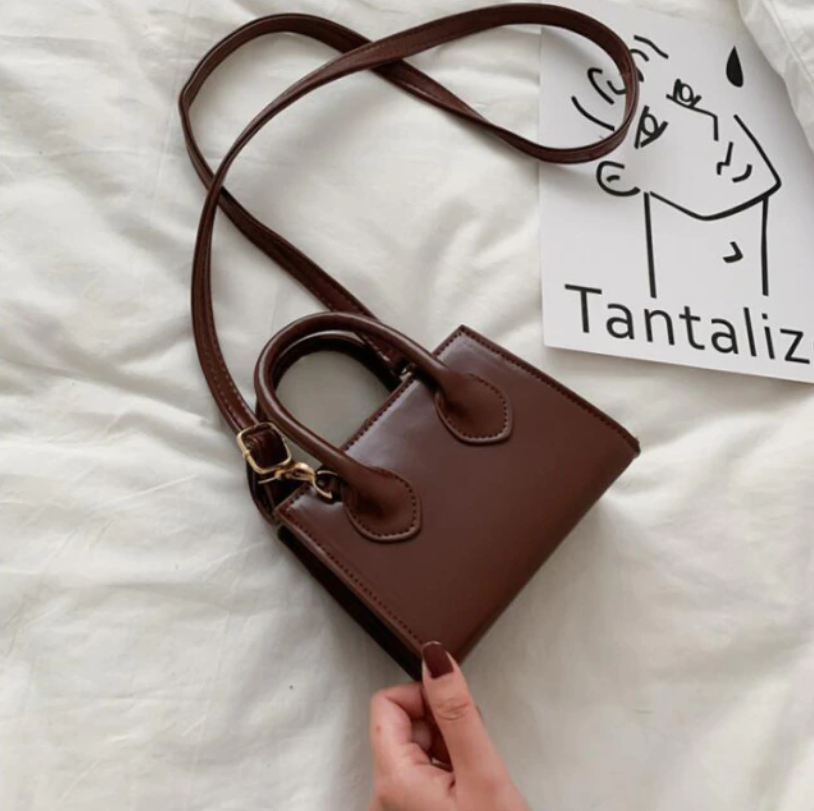 Fashion Small Bag Luxury Soft PU Leather Zipper Bag Handbag Lady Bag