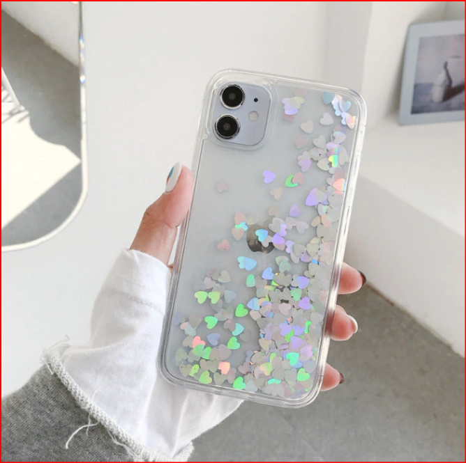 Glitter Sequin Dynamic Liquid Clear Case Apple iPhone 13 12 11 Pro Max
