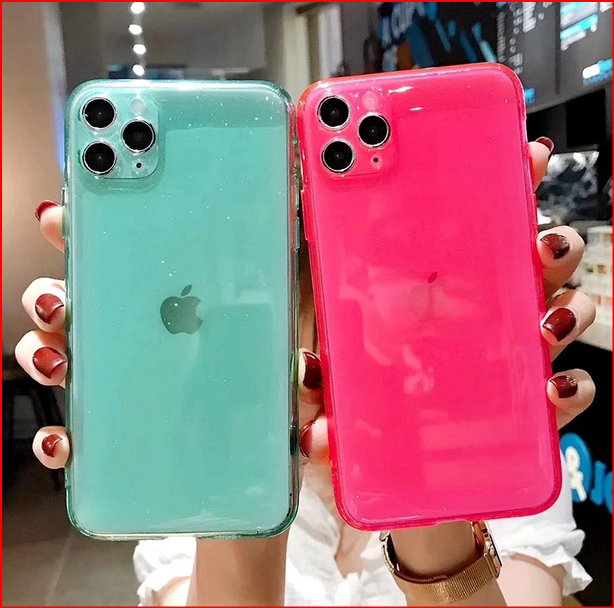 Candy Color Transparent Case for  Apple iPhone 15 14 13 12 11 Pro Max
