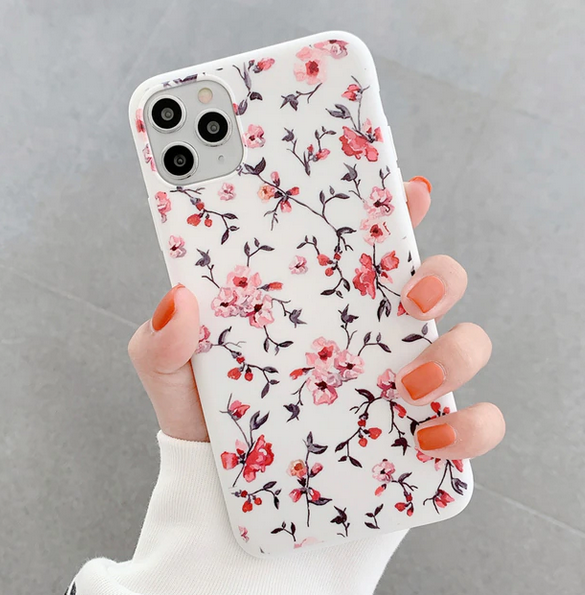 Simple Rose Flower Leaves Case For Apple iPhone 13 12 11 Pro Max Mini