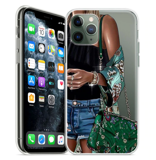 Fashion Woman Girls Case Apple iPhone 13 12 11 Pro Max Mini Xr Xs