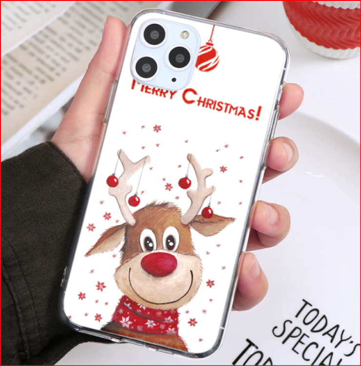 Deer Christmas Gift Cover Case for Apple iPhone 15 14 13 12 11 Pro Max