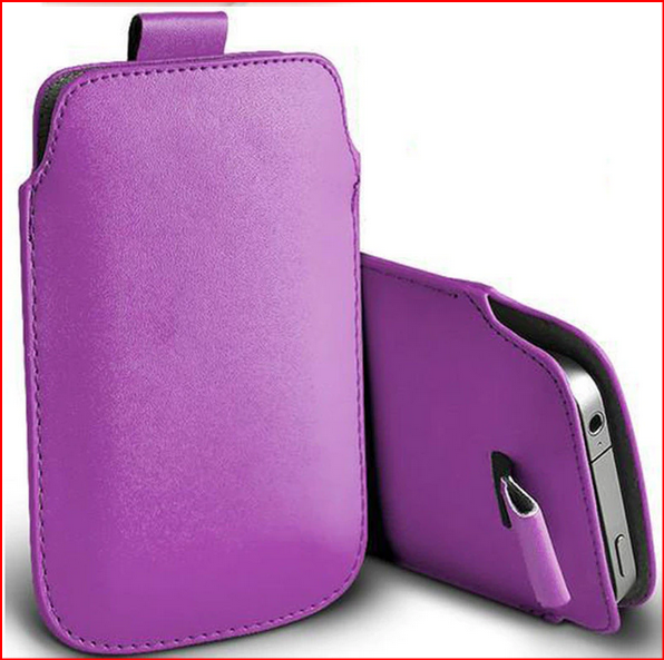 Pull Sleeve Pocket Cover Leather Case for Apple iPhone 13 12 11 ProMax