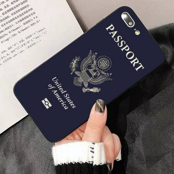 Fashion Passport Case for Apple iPhone 13 12 11 Pro Max Mini Xr Xs