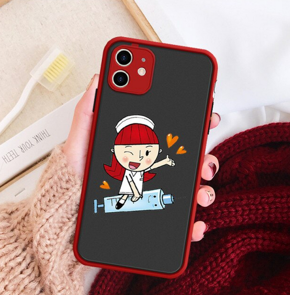 Cartoon Occupation Clear Case for Apple iPhone 15 14 13 12 11 Pro Max