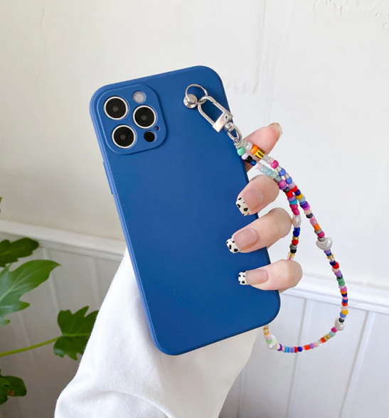 Bead Pearl Strap Case for Apple iPhone 15 14 13 12 11 Pro Max Plus