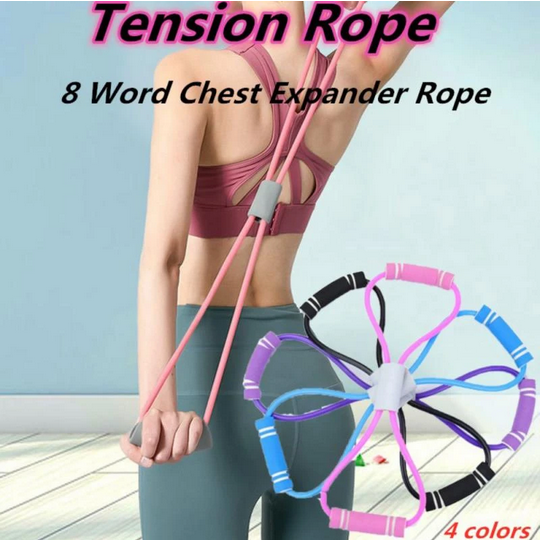 Fitness Resistance Bands Tension Back Stretch Elastic Rope Exercise