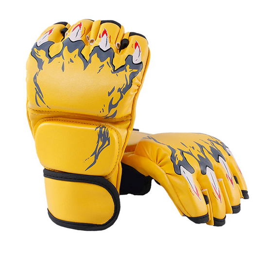 Boxing Gloves Karate Muay Thai Training PU Leather Exercise Equipment