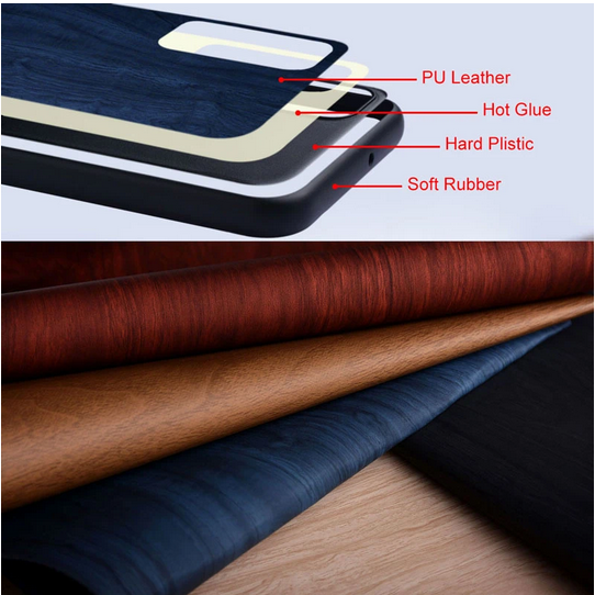 Luxury Bamboo Wood Pattern PU Leather Cover Case for Google Pixel 7Pro