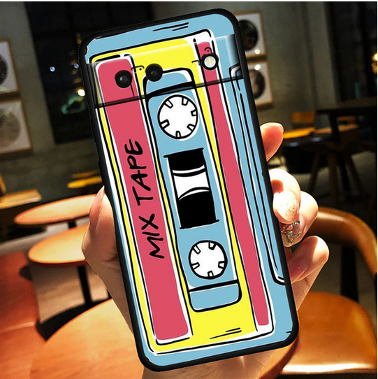Vintage Classic Old Cassette tape Cover Case for Google Pixel 7 Pro 6A