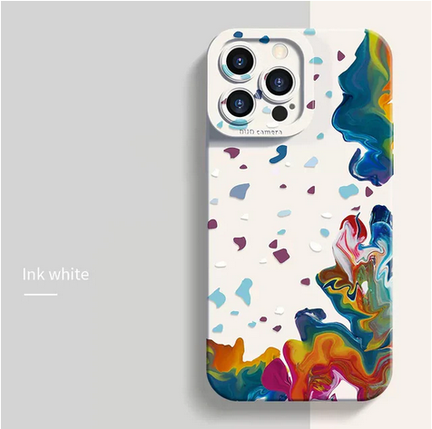 Oil Painting Colorful Cover Case for Apple iPhone 14 Pro Max 13 Mini