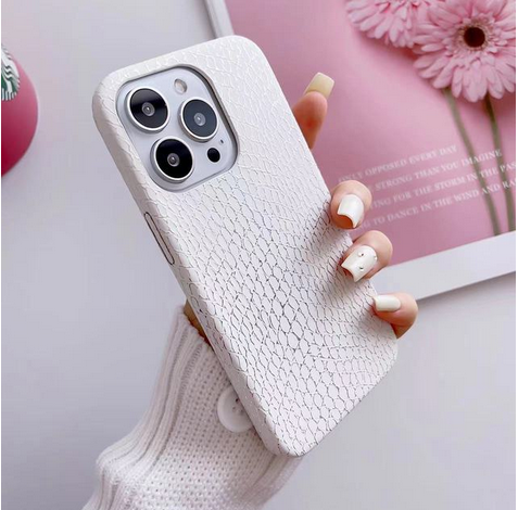 Fashion Chic Snake Texture Cover Case for Apple iPhone 15 14 13 12 Pro