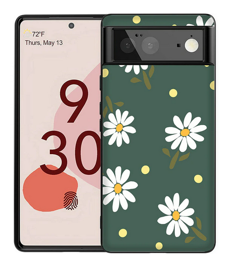 Fashion Flower Floral Silicone Cover Case for Google Pixel 7 Pro 6 Pro