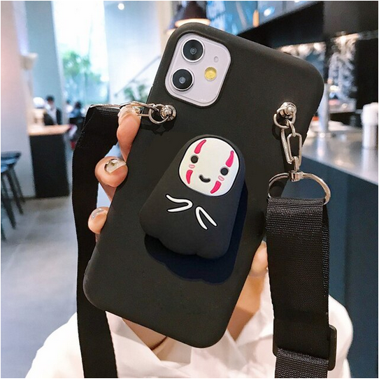 Cartoon Stand Holder Lanyard Cover Case for Google Pixel 7 Pro 6 Pro 5