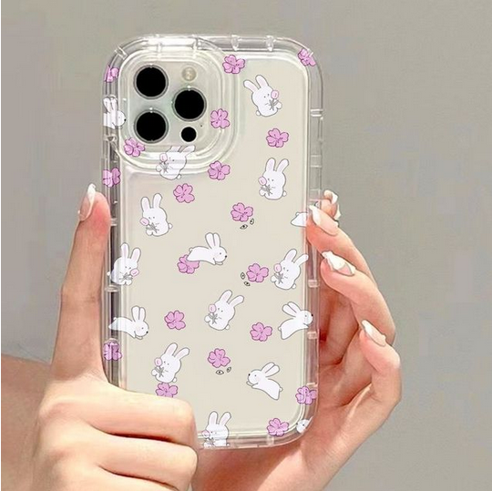 Flower Transparent Cover Case For Samsung Galaxy S23 S22 Plus Ultra