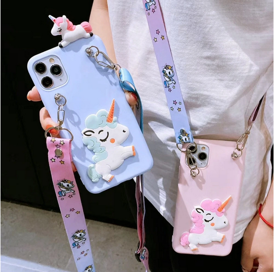 3D Cartoon Horse Lanyard Cute Cover Case for OnePlus 10 Pro Oneplus 11