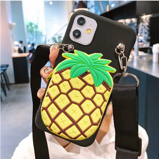 Cartoon 3D Avocado Lanyard Cover Case for OnePlus 10 Pro Oneplus 9 Pro