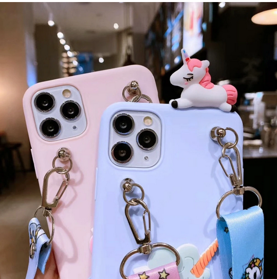 3D Cartoon Horse Strap Case For Samsung Galaxy S23 S22 S21 Plus Ultra