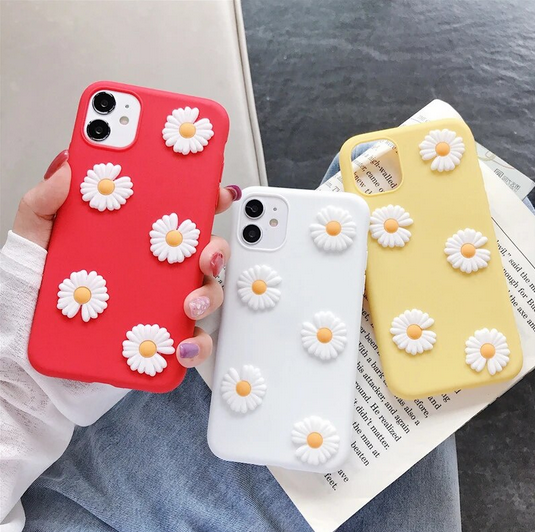 Daisies Flower Cute Cover Case For Samsung Galaxy S22 S21 Plus Ultra