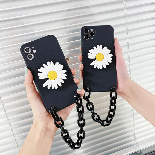 Flower Stand Holder Chain Strap Case for Apple iPhone 13 12 11 Pro Max