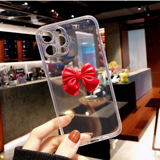Sweet DIY Bowknot Clear Cover Case for OnePlus 10 Pro Oneplus 9 Pro 8T
