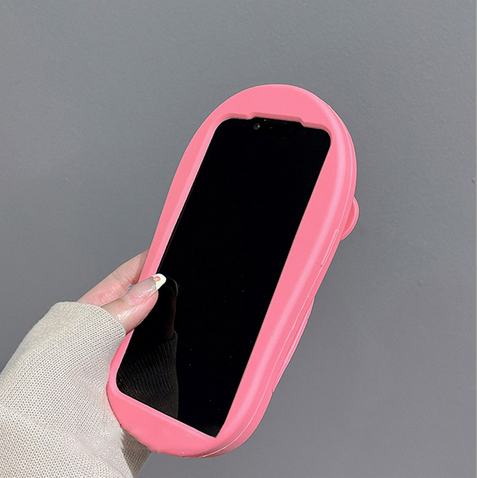 3D Pink Bowknot Flip-flops Cover Case for Apple iPhone 15 13 12 ProMax